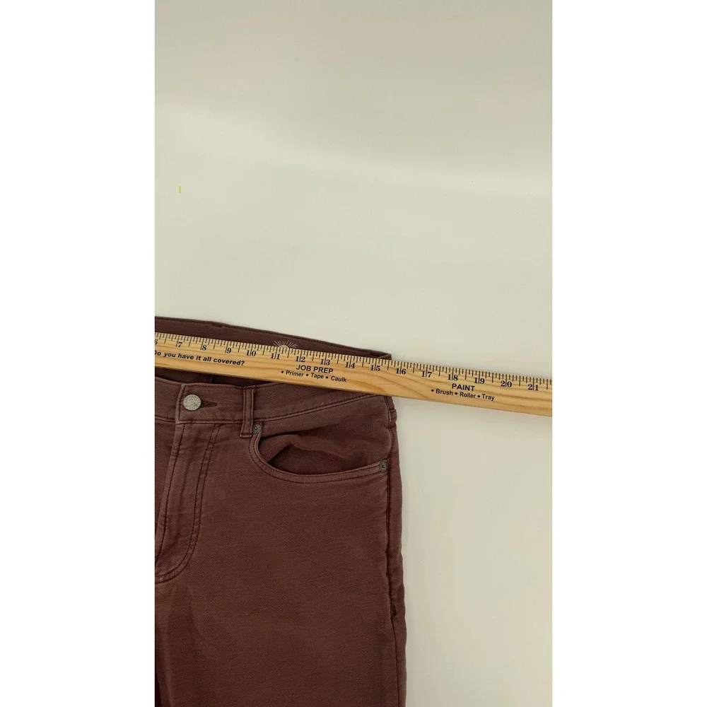 Faherty 5-Pocket Pants Mens 31 Burgundy Slim Straight Casual Coastal